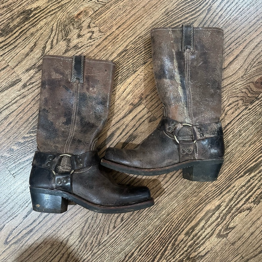 Frye O-ring Harness oiled boots